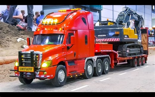 【RC】巨型遥控卡车 遥控拖拉机 遥控机器 遥控重型运输 遥控挖掘机 遥控建筑工地行动！！