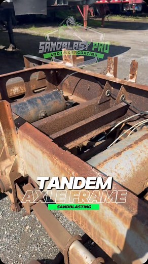 5K views · 20 reactions | **Revamping Tandem Axle Frames** “Bringing new life to your tandem axle frames! Our sandblasting process removes rust and old paint, prepping your frames for a fresh, durable finish. Ready to enhance the longevity of your equipment? Contact us at  508-596-6848! ✨ #TandemAxleRestoration #SandblastPro #EquipmentMaintenance” | Sandblast Pro | Facebook