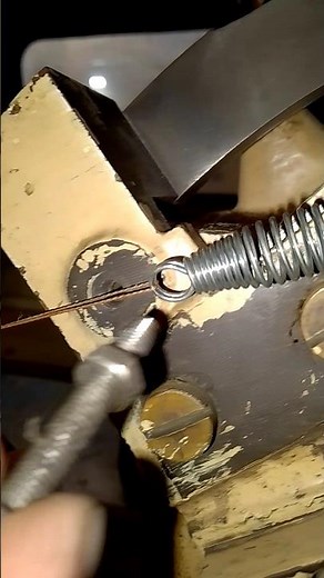 Tension spring setup in machine. #machine #mechanical #shorts