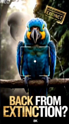 The Real Blu Is BACK! 💙 The Bird That Beat Extinction. #LostToTime #extinction #RioMovie #Animal