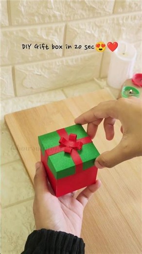 DIY Mini Gift Box 🎁✨ | Easy Paper Gift Box Tutorial #diy #craft #handmade #papercraft #love