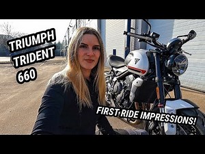 2021 Triumph Trident 660 // First ride review! Is it the perfect first big bike? 🤔