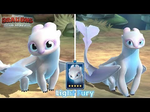 Light Fury - 5-Star Blue Premium Dragon | Dragons: Titan Uprising