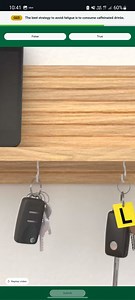 True or False: The best strategy to avoid fatigue is to consu... | Filo