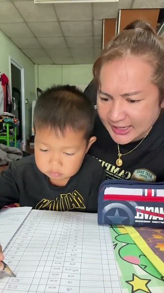 You're in first grade, write neatly!