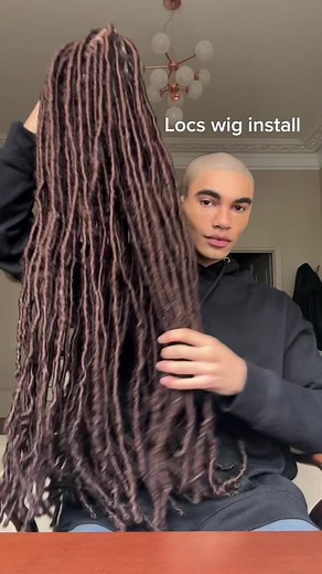 Locs wig install 🤎 | wig by @Mosellisious Braidswig&locks