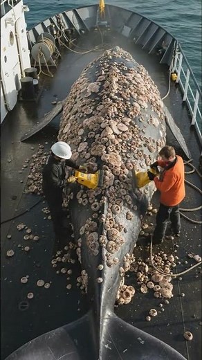 Rescuers Work to Free Whales from Painful Barnacle Buildup