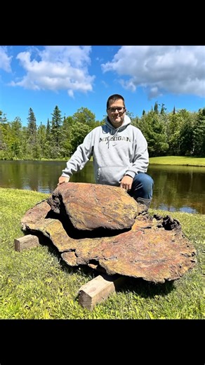 1000 pound Specimen of Glacially Curled Copper. #michigan #copper | Michigan Rocks & Minerals