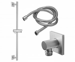 Slide Bar Handshower Kit - Cylinder Handle with Square Base - 9128-77