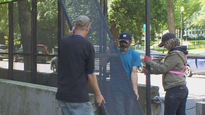 Protective fence comes down outside Portland's federal courthouse