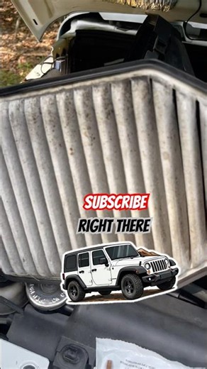 replace dirty air filter ​⁠ #shorts #shortsfeed #shortsvideo #jeepwrangler