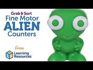 Grab & Sort Fine Motor Alien Counters