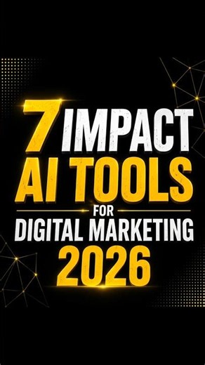 7 impact AI tools for digital marketing 2026 #shorts #shortsfeed