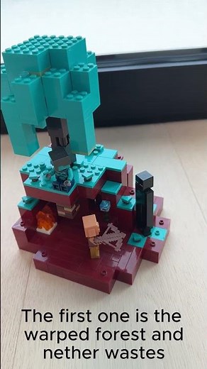 Lego Minecraft Block-Accurate Warped Forest