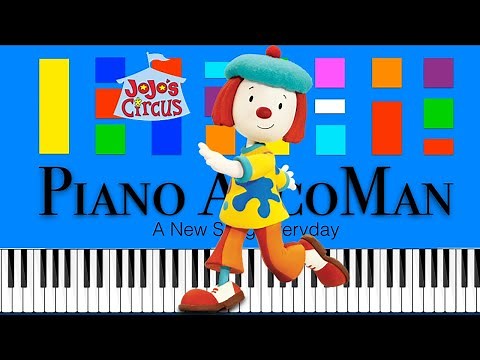 JoJo's Circus Theme Song (Slow Easy Medium) Piano Tutorial 4K