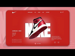 Animated Nike Website Hero page using ReactJS + Tailwind CSS + Framer-motion