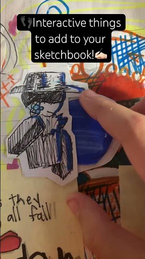 Interactive sketchbook ideas || #interactivesketchbook #interactive #fyp