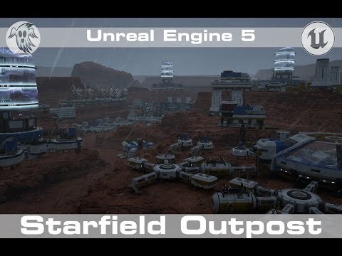Starfield Outpost made with Unreal Engine 5 / Level Design / Kithbash3d / Quixel / Megascans