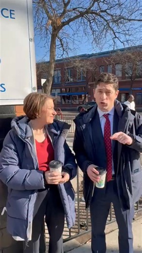 Great to join Mayor Frey to meet with local business owners today. So many Minnesota small businesses have been hurt by the ICE surge. But now the ICE is (literally) melting, and it's time to get out and show them our support statewide | Amy Klobuchar