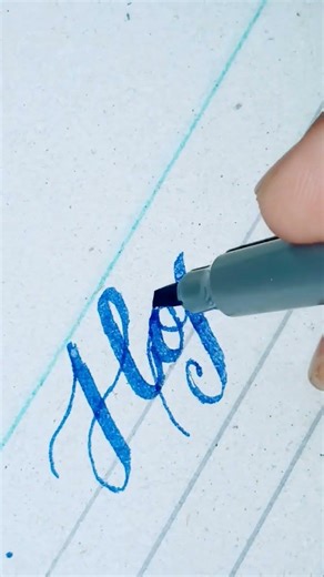 Beautiful Calligraphy Writing Step by Step #testitout #shorts #handwritingstyles #writing #art .