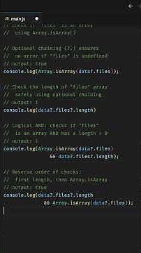 Check Non-Empty Arrays Safely in JavaScript! ⚡ (Array & Optional Chaining)