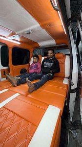 Maruti Eeco Bs6 Model convert to sofa bed || orange & White colour combination || Andhra Pradesh to Vadodara || Modification by Navkar motor official || Modification hub || Vadodara || M. 8140807082 , 6353703585 | Navkarmotorsofficial