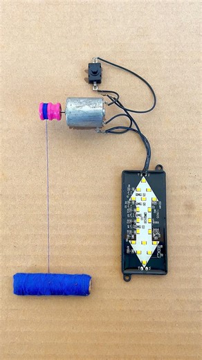 Powering arrow light using dress thread