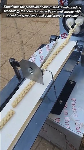 Automated Industrial Machine Braiding Dough For Commercial Food Production