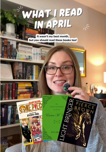 Recapping everything I read in April, some non-bookish wins, and what I learned in the process! 📖🤍 Books Mentioned ⤵️ One Piece Vol. 7-11 By Eiichiro Oda The Unselected Journals of Emma M. Lion Vol. 8 By Beth Brower Light Bringer (Red Rising 6) by Pierce Brown #readingwrapup #aprilreadingwrapup #whatireadthismonth #bookrecs📚 #booktok