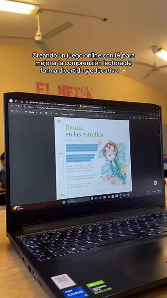 Juego online con IA para potenciar la comprensión lectora de forma divertida. 👩🏻‍🏫🤍✨ #maestradeprimaria #aprenderjugando #gamificacion #licenciaturaeneducacionprimaria #amoraladocencia✨📚💕 #educaplay