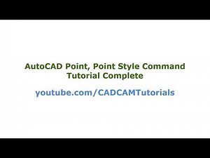 AutoCAD Point and Point Style Command Tutorial Complete | Point Display Size; Point Snap Video Lecture | A complete Guide to AutoCAD (English) - Design Softwares