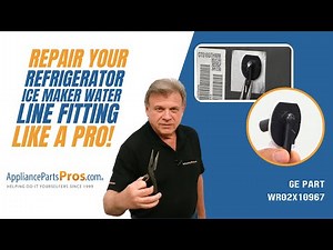 How To Replace: GE Refrigerator Ice Maker Water Line Fitting WR02X10967