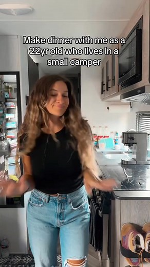 9.2K views · 287 reactions | Make dinner with me as a 22yr old who lives in a small camper! . . . . #makedinnerwithme #dinner #cook #cooking #cookwithme #makedinnerformyhusband #dinnerideas #dinnerwithme #dinnertime | Ester Camper livin | Facebook