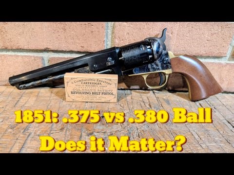 [Reupload] Testing Different Round Ball Sizes in the Pietta 1851 Navy .36