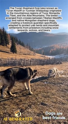 Tuvan Shepherd:Natural Defense Against Snow Leopards | Ancient Instincts of a Mountain Guardian#dog