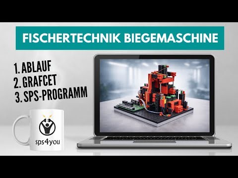 PLC Practice: Fischertechnik 24V Bending Machine | Sequence, GRAFCET & PLC Program