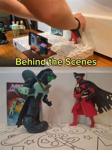 Behind the Scenes Pirate Deadpool MOTU Stop Motion Transition