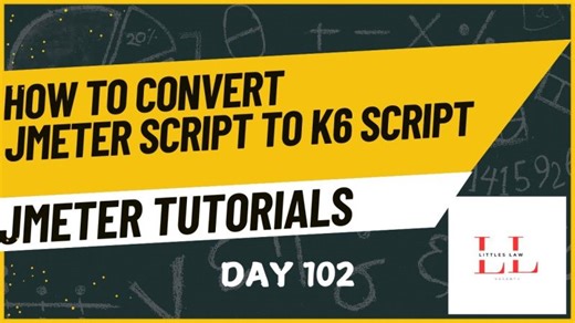 How to convert JMeter Script to K6 Script in simple steps #jmeter #k6 @vasanthtechtalk | Vasanth Shanmugam