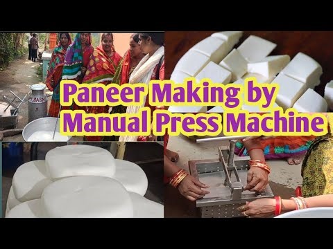 Paneer Making by Manual Pressing Machine