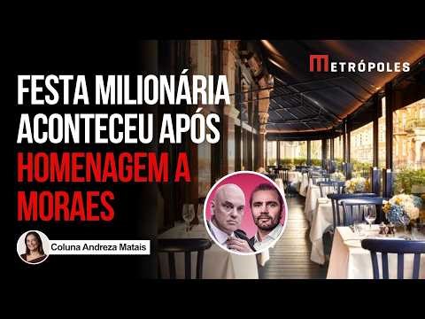 Broche dava acesso a mulheres em jantar de Vorcaro após homenagem a Moraes
