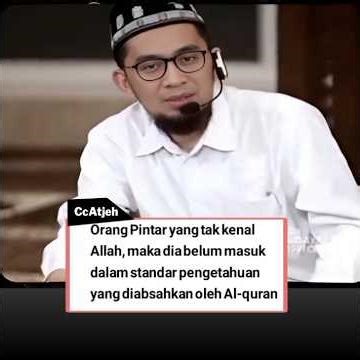 POV : UAH, Pintar Tapi Tidak kenal Allah, ini penjelasan ustad Adi Hidayat.