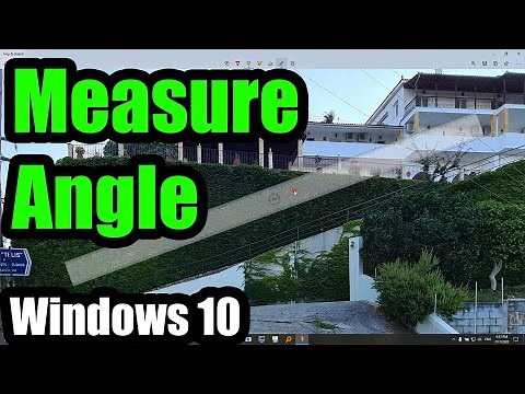 How to measure Angle (Windows 10, Snip & Sketch, Degrees, Win+Shift+S, Ruler)