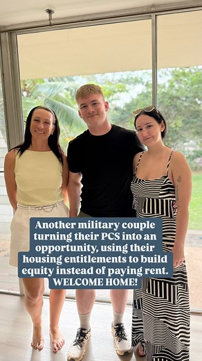 How it’s done! Another military couple turning their PCS into an opportunity, using their housing entitlements to build equity instead of paying rent. WELCOME HOME! #pcstohawaii #oahurealestate #hawaiirealestate #movingtohawaii #hawaiirealtor | Finding Home