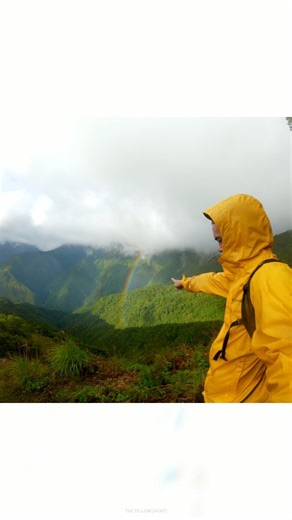 Raw moments on the trail. Mt. Baloy will always be the mountain that made me truly feel the “kapoy na” and “ayaw ko na” moments on the trail. But there’s nowhere else I’d rather be than right here, witnessing a rainbow hanging over its rugged mountain ranges. All the sacrifices, all the time, just to be here, to be fully present and witnessing this exact scene, makes everything worth it. #mtbaloy #rainbow #hiking #adventure #gooutside | The Yellow Jacket