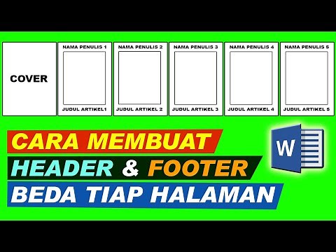 Cara Membuat Header dan Footer Berbeda Tiap Halaman