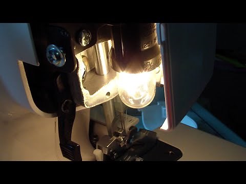 Changing Sewing Machine Light Bulb - Serger