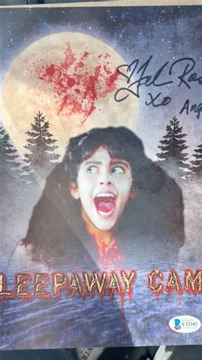SLEEPAWAY CAMP 🔪 #horror #fyp #horrorfans #1980shorror #movies #sleepawaycamp #autographs #fy