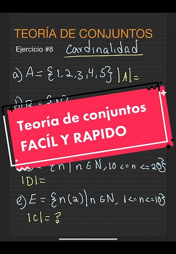 Teoría de Conjuntos: Entendiendo la Cardinalidad
