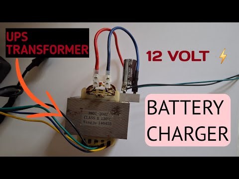 Turn Your UPS Transformer into a POWERFUL 12v Battery Charger!