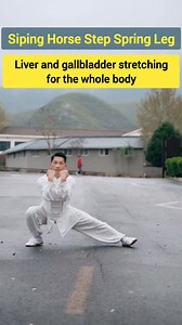 58K views · 1.4K reactions | Siping horse stance with spring legs, liver and gallbladder stretching throughout the body. Learn an action from me to solve your waist problem! #fbreels #reelsfb #facebookreels #stomach #liver #gallbladder #stomachpain #waist #stretching #upperbackpain #upperbackpainrelief #foryou #foryoupage #TCM #chineseculture #TaiChi #Taijiquan #MartialArts #Health #Wellness #Fitness #StressRelief #qigong #Meditation #reels #viral #trending | Fang Yuan | Facebook